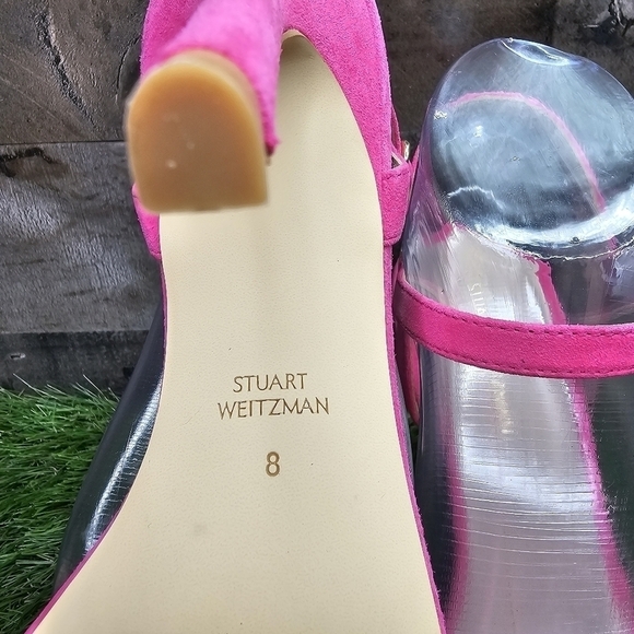 New STUART WEITZMAN DANCER TWISTIE 100 SUEDE SANDAL 8.0 - Picture 10 of 11
